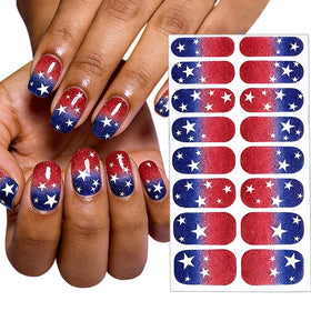RIICFDD sheet on fingers showing multiple sizes for correct nail fit