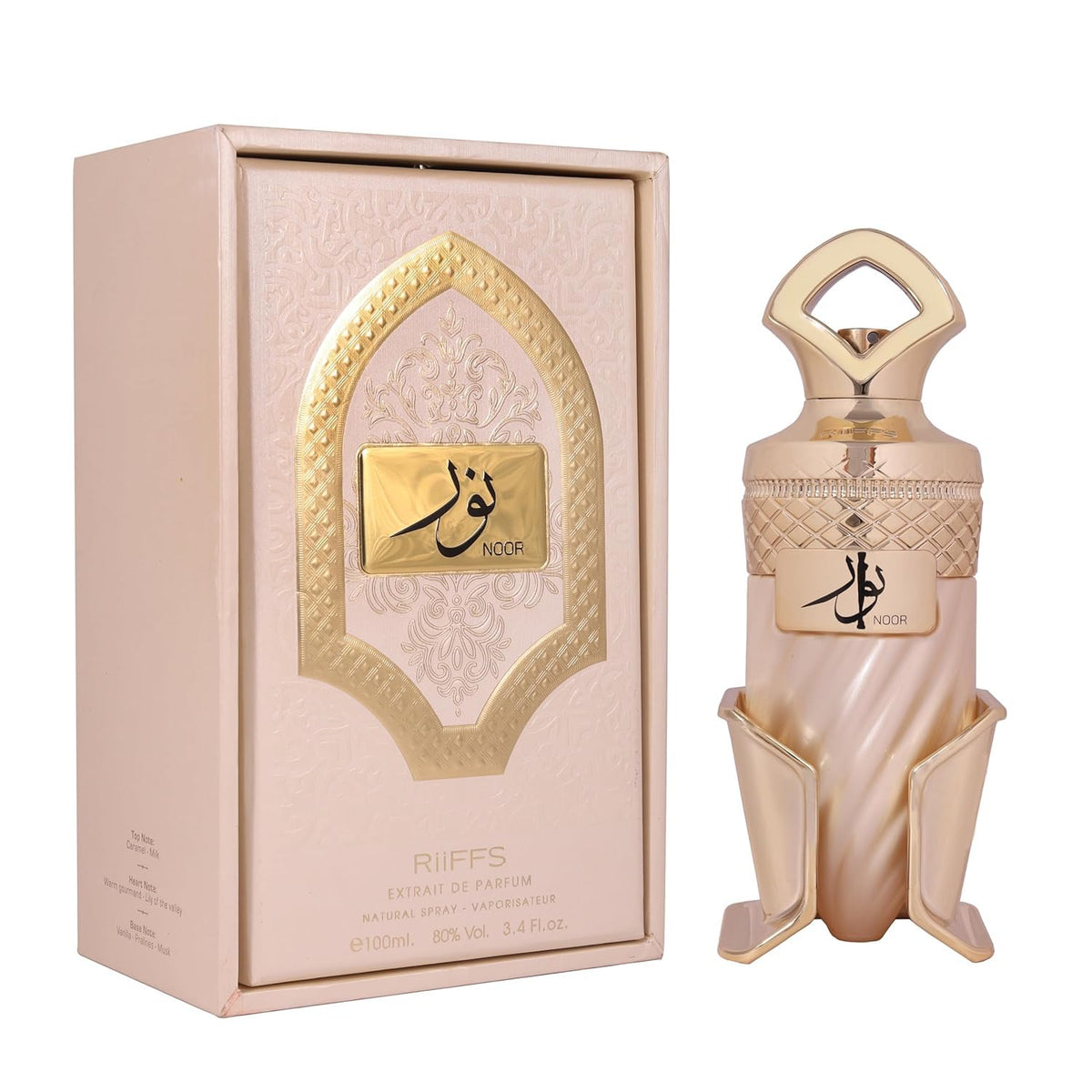 Riiffs bottle front view showing elegant design and premium presentation benefit