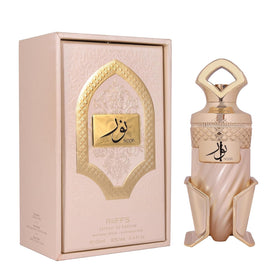 Riiffs bottle front view showing elegant design and premium presentation benefit