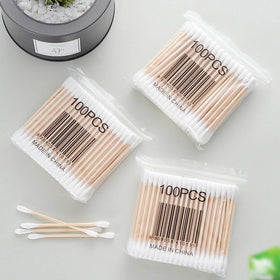 RIKWOG swabs beside a ruler for size comparison showing compact length and practicality benefit
