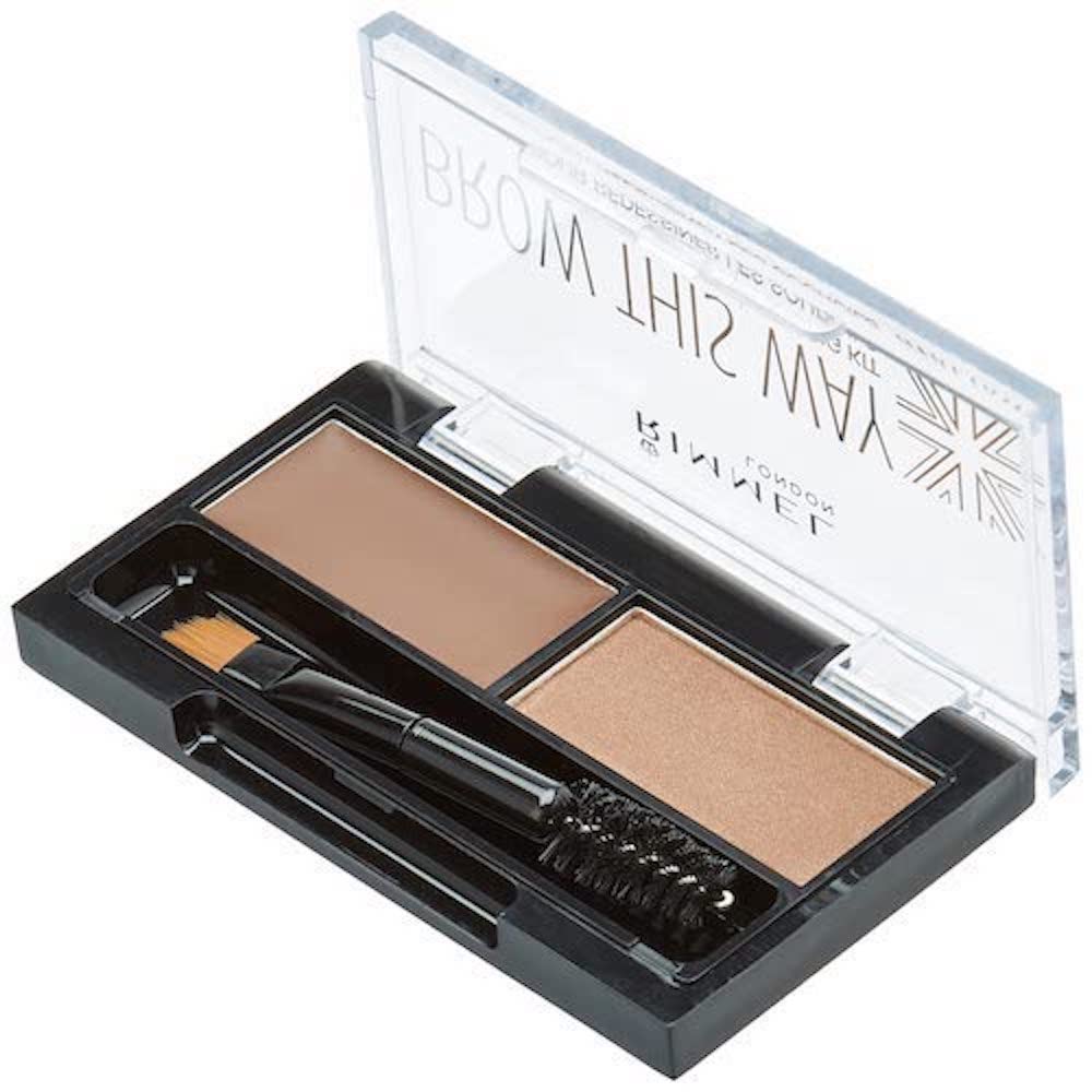 Rimmel included brushes and tools for controlled brow application