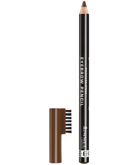 Rimmel hazel application on brows in lifestyle scene demonstrating natural definition