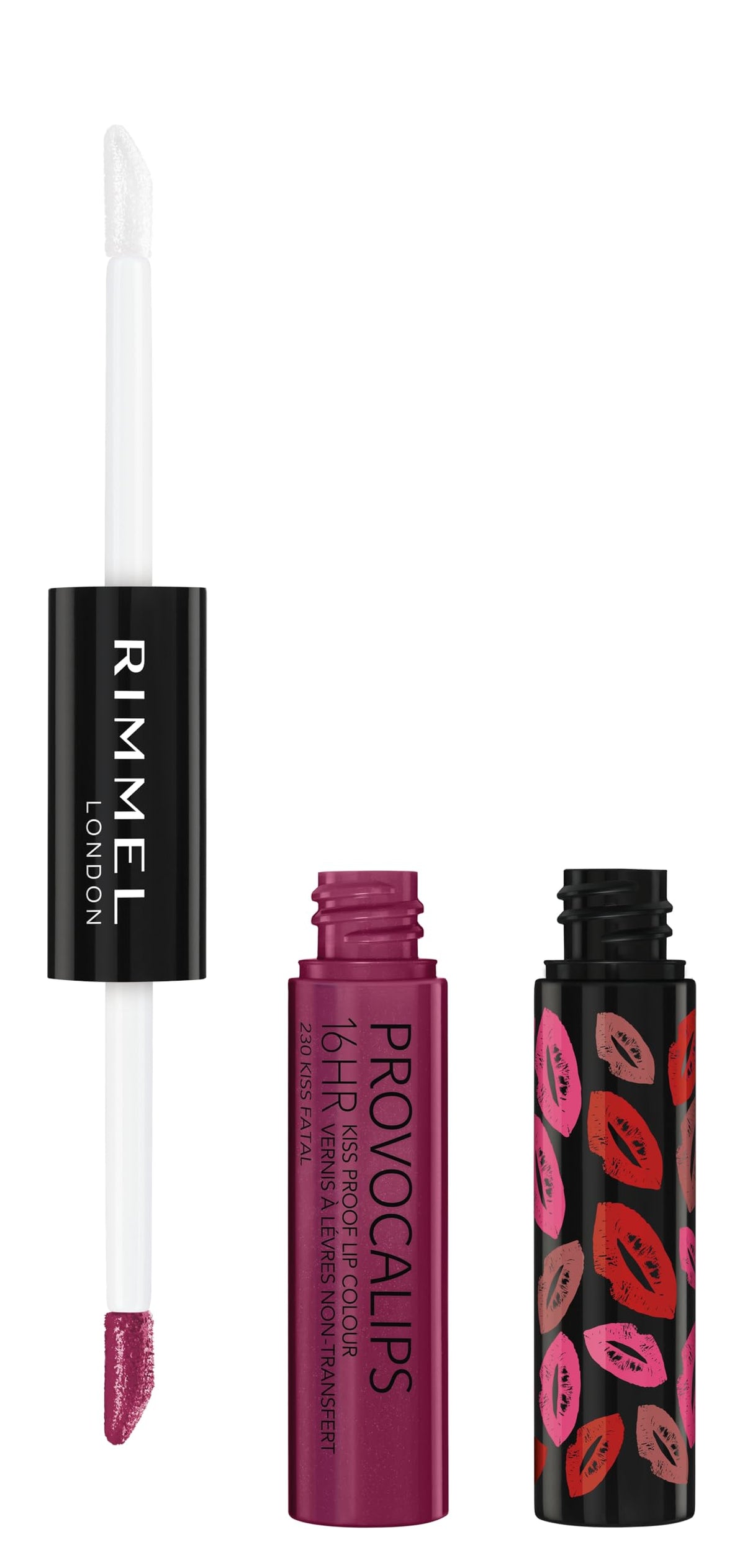 Rimmel Provocalips front packaging showing bold shade and lasting color benefit