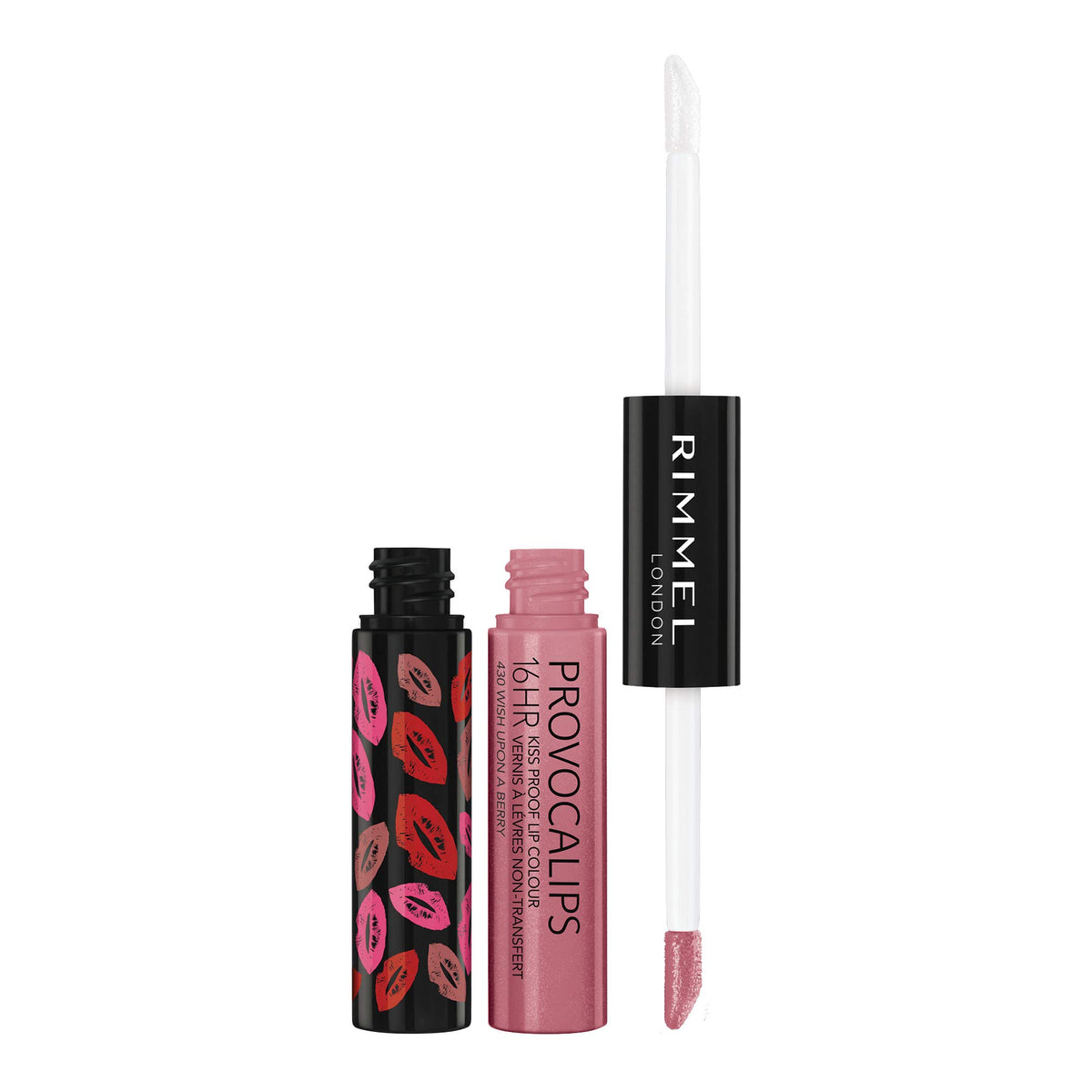 Rimmel provocalips front packaging showing shade and glossy effect benefit