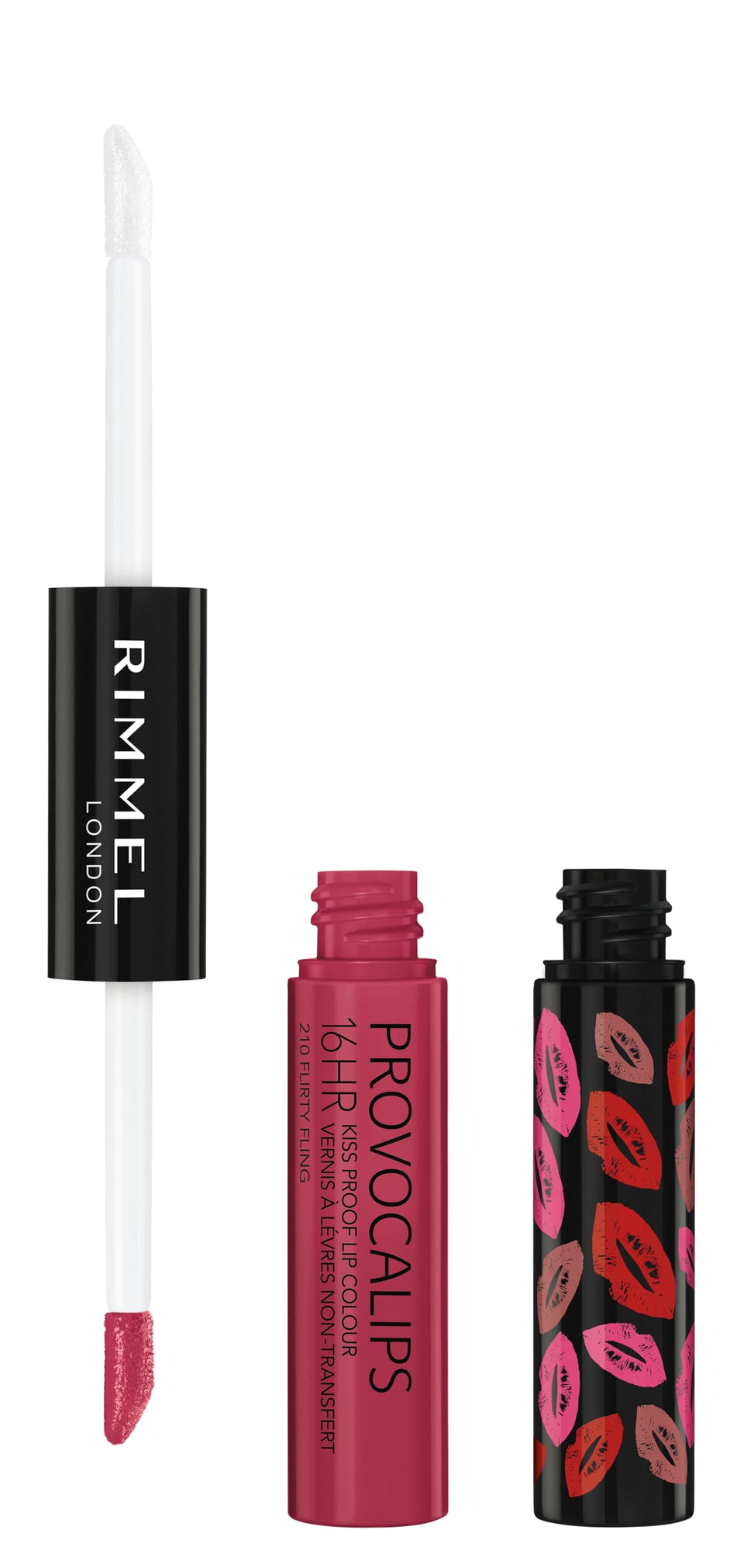 Rimmel Provocalips front packaging showing color and two-step system benefit