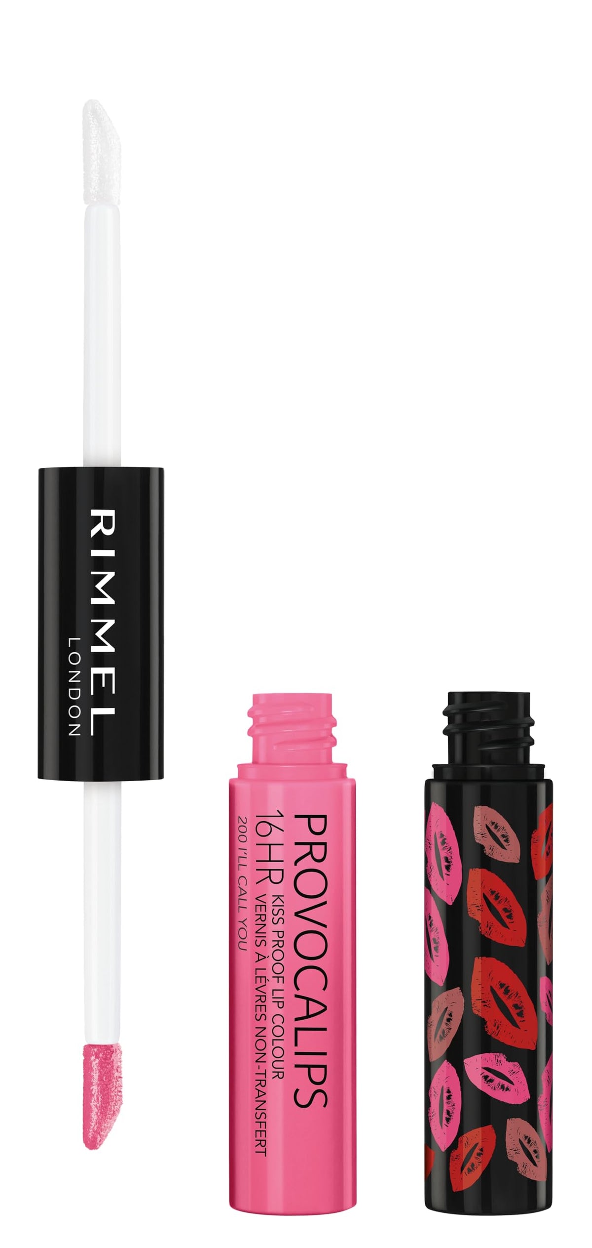 Rimmel Provocalips front packaging showing color and glossy finish benefit