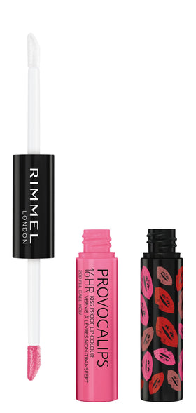 Rimmel Provocalips front packaging showing color and glossy finish benefit