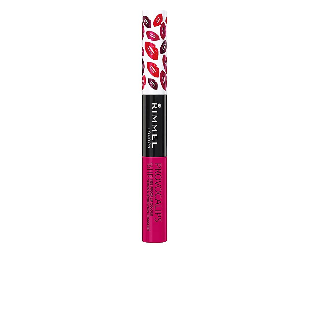 Rimmel Provocalips front packaging showing shade 550 Play With Fire and glossy finish
