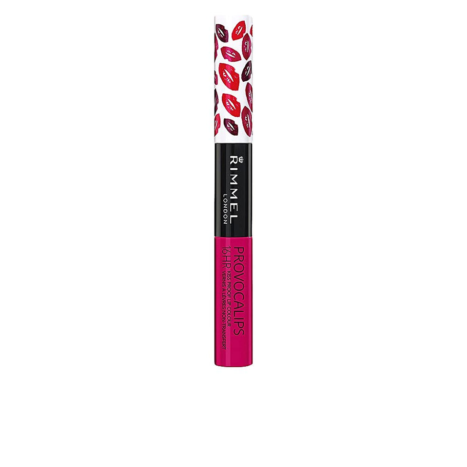 Rimmel Provocalips front packaging showing shade 550 Play With Fire and glossy finish