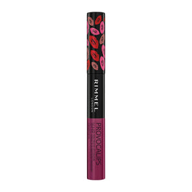 Rimmel Provocalips worn in evening lifestyle setting emphasizing lasting day-to-night color