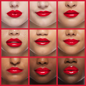 Close-up of Rimmel Provocalips applied on lips showing smooth coverage