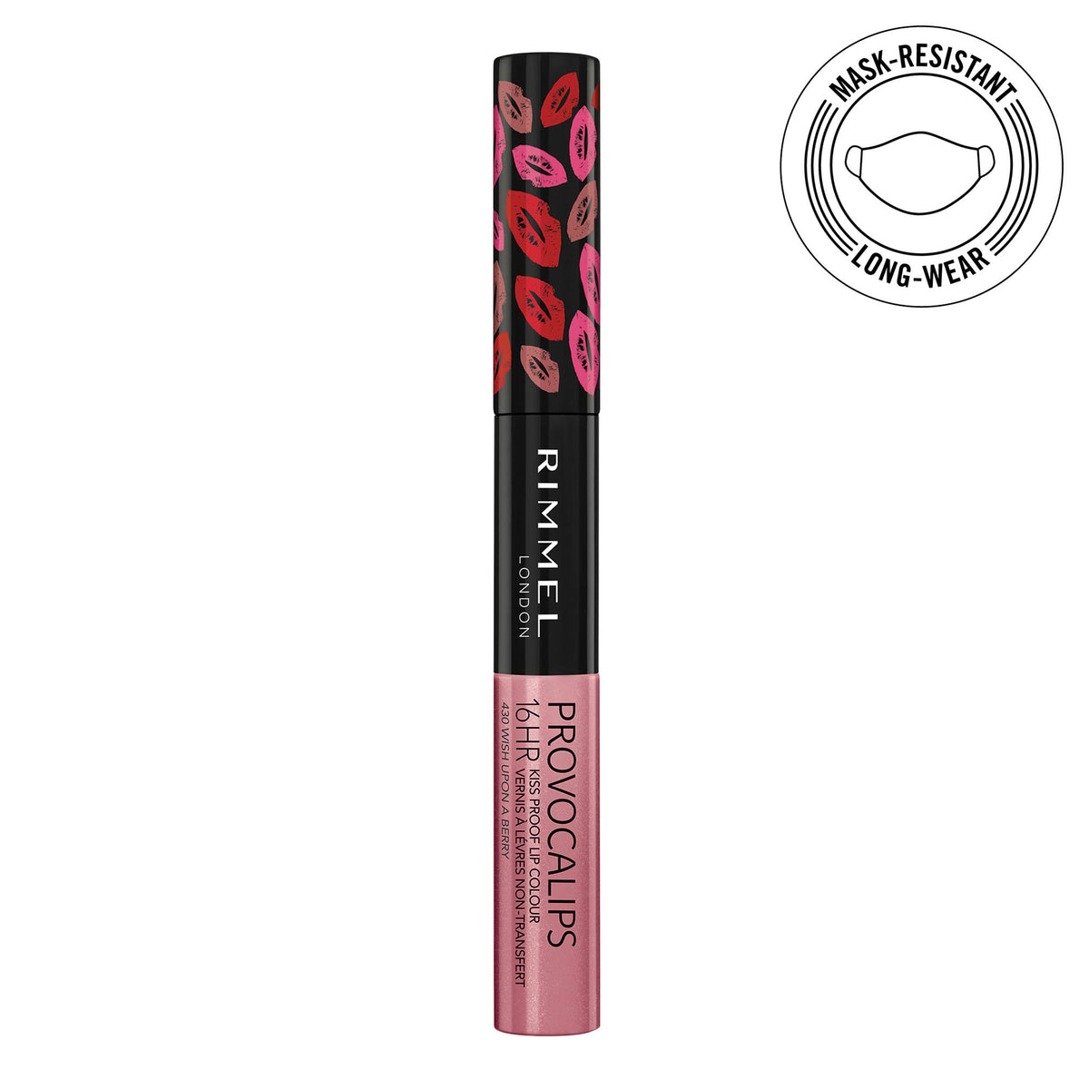 Rimmel provocalips applicator wand displaying precise application benefit