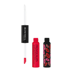 Rimmel Provocalips open with two wands demonstrating simple two-step application