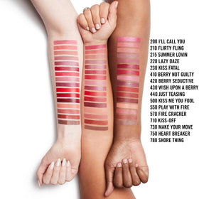 Rimmel provocalips in hand for scale demonstrating travel‑ready size benefit