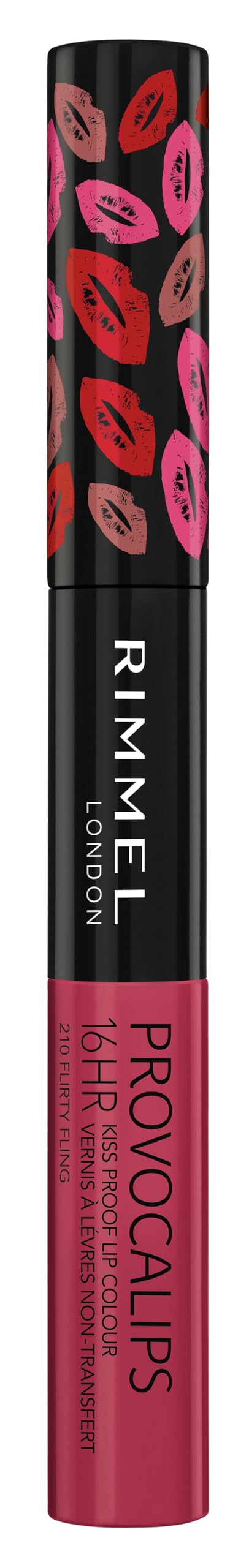 Rimmel Provocalips size comparison in hand showing compact travel-friendly benefit