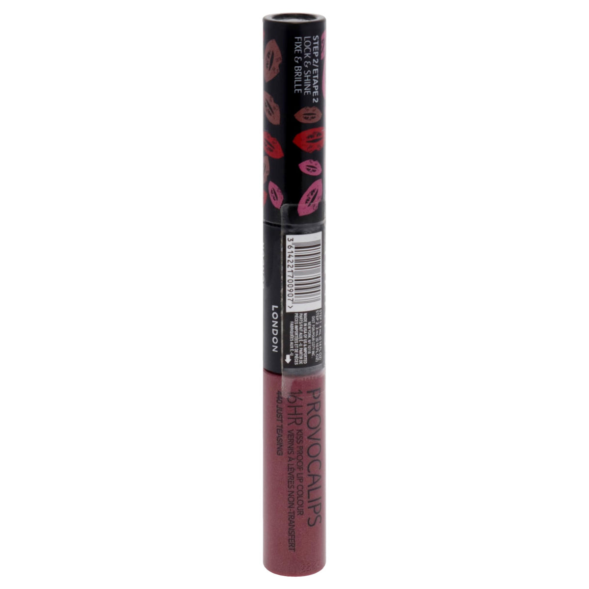 Rimmel Provocalips glossy texture close-up highlighting smooth high-shine finish