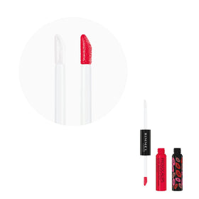 Rimmel Provocalips topcoat glossy finish highlighting mirror-like shine