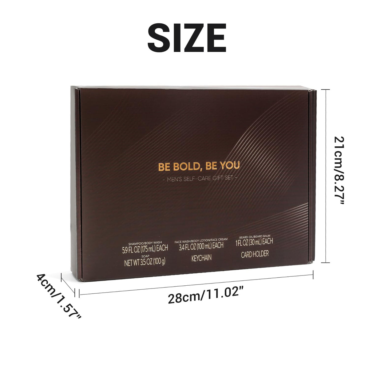Rinse & Robust products beside a hand for accurate size comparison