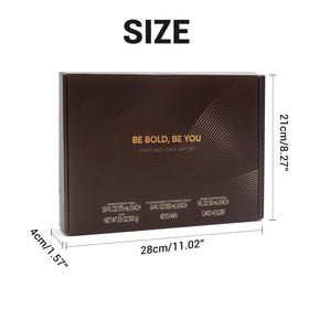 Rinse & Robust products beside a hand for accurate size comparison