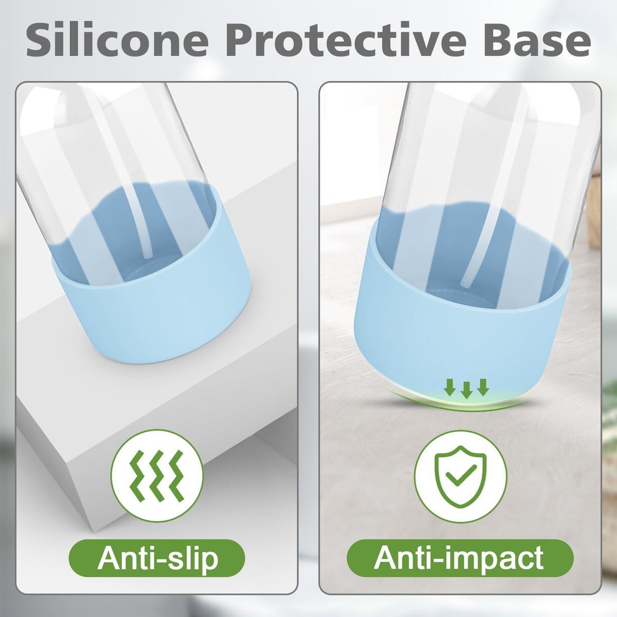 Rionisor silicone sleeve detail showing grip and impact protection benefit