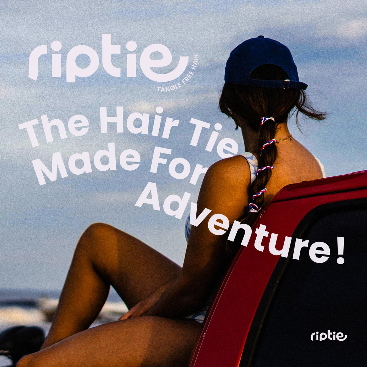 Rip Tie inside a backpack pocket ready for travel showing convenience and portability