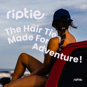 Rip Tie inside a backpack pocket ready for travel showing convenience and portability