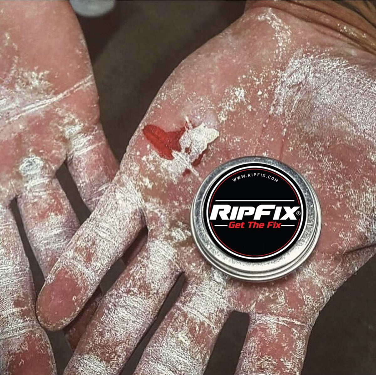 RipFix being applied to gymnast hand, brand aiding faster recovery