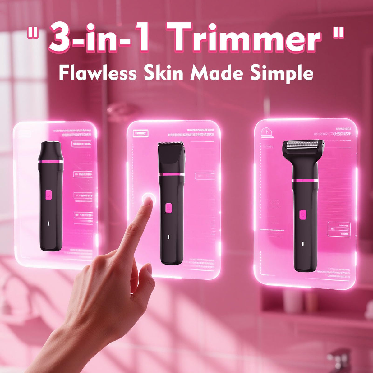 Risina ceramic blade close-up demonstrating gentle glide for sensitive skin