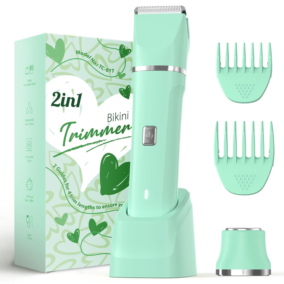 Risina front packaging showing trimmer and benefits for neat grooming