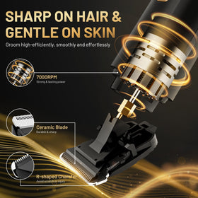 Risina placed on bathroom vanity, convenient everyday grooming ready