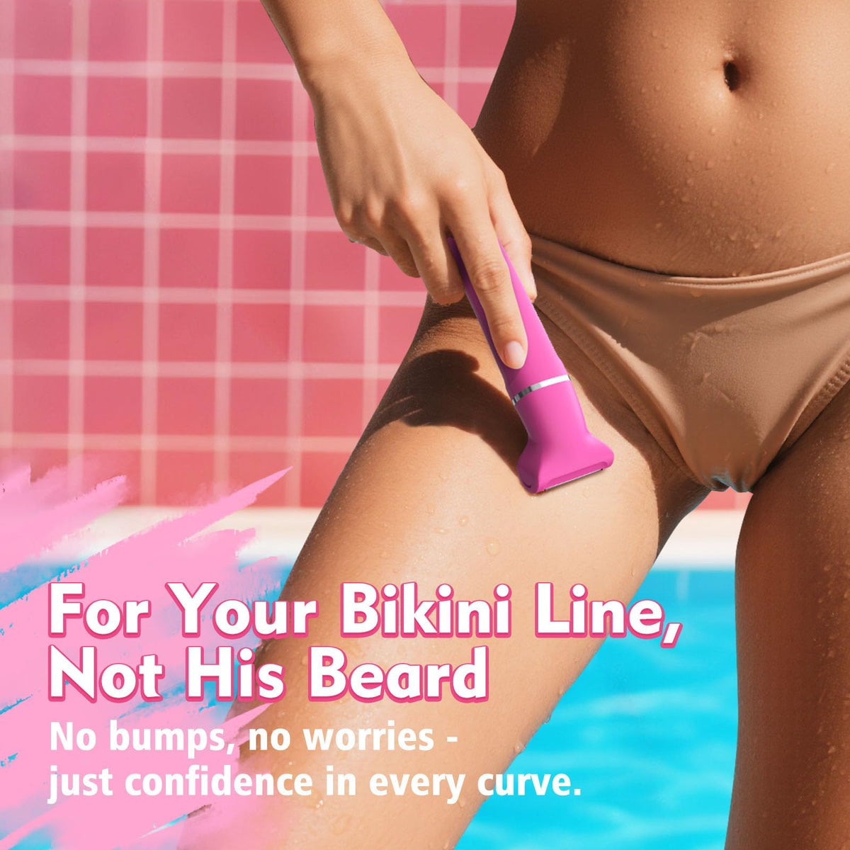 Risina being used in the shower to show waterproof IPX7 convenience