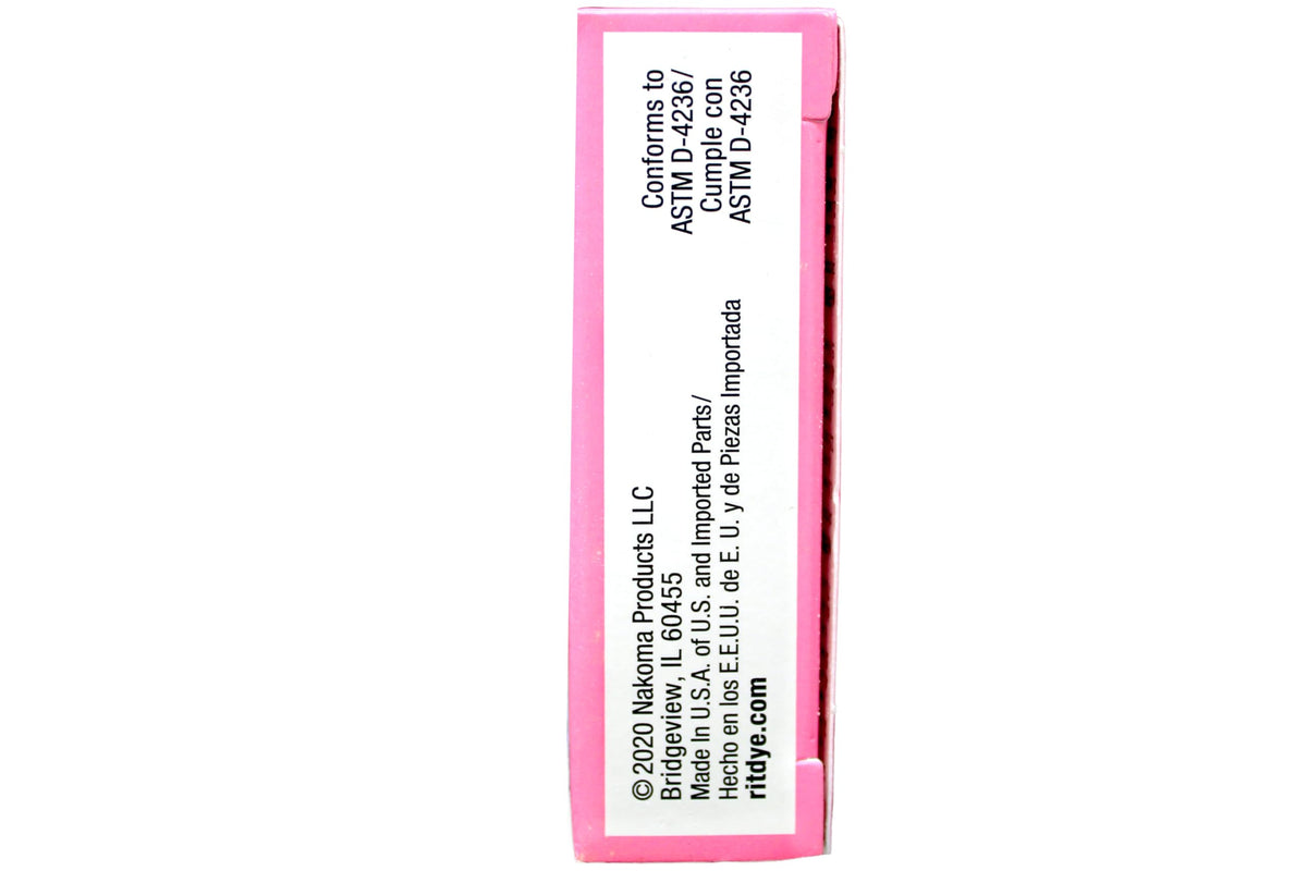 Rit color remover label and dosage instructions close-up for safe use