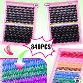 RITALASH closeup of individual cluster lashes highlighting soft 3D texture