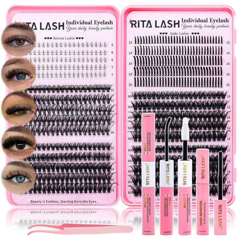 RITALASH kit front packaging showing full DIY lash set benefit