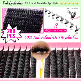 RITALASH tweezers and applicators arranged to show precise placement control