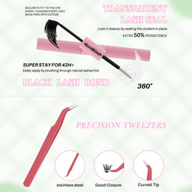 RITALASH stainless-steel tweezers detail offering precise grip for placement