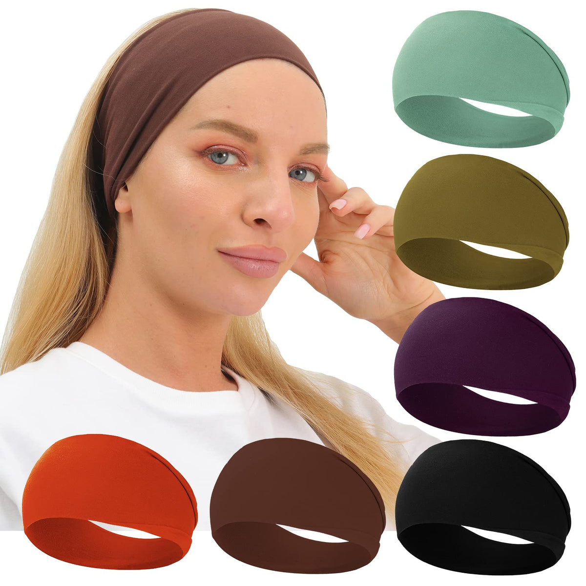 RITOPER front packaging showing six black headbands and variety benefit