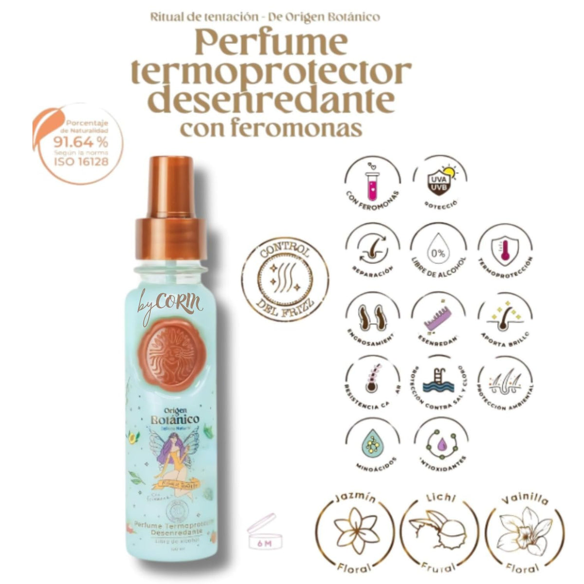 Ritual Botanico hand applying mask to damaged hair, demonstrates detangling and smoothing benefits