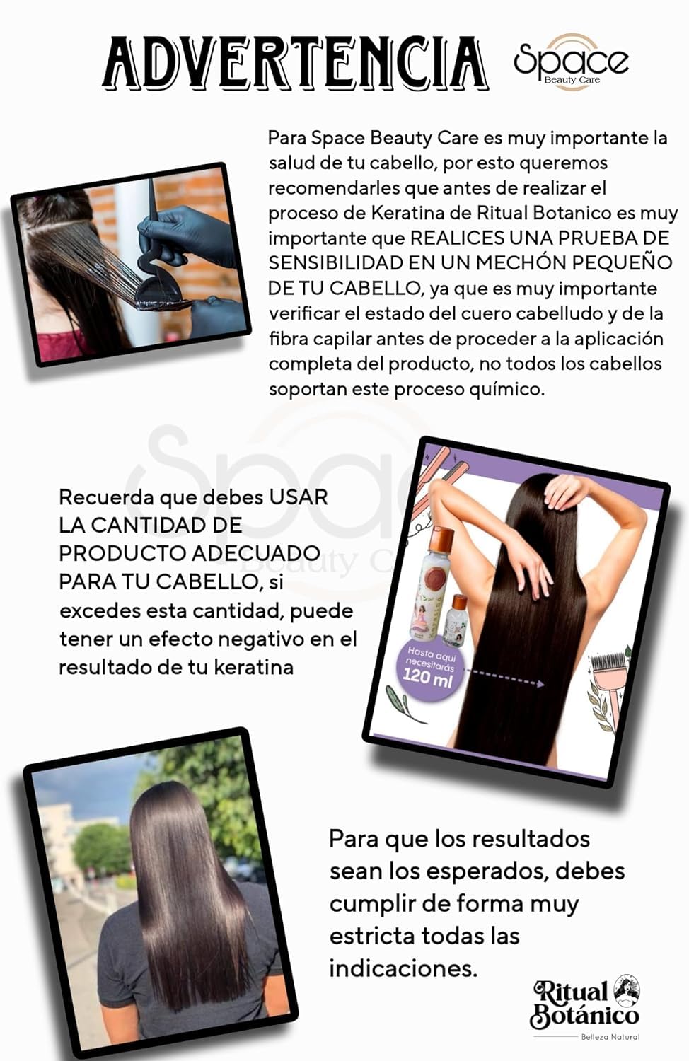Ritual Botanico keratin bottle close-up highlighting organic formula