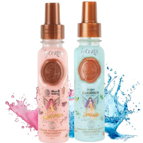 Ritual Botanico duo on bathroom counter styled scene showing everyday haircare ritual benefit