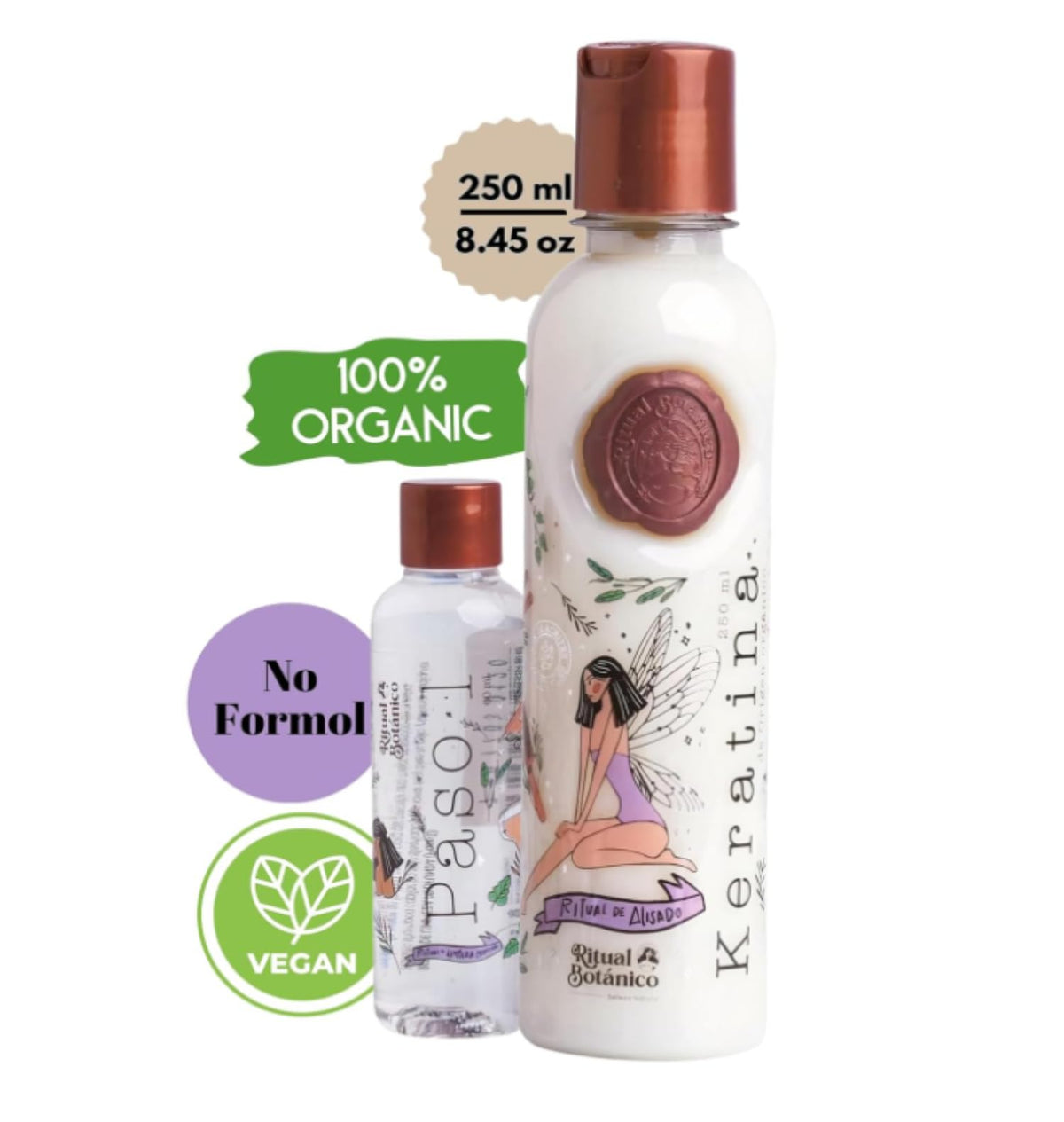 Ritual Botanico 250 ml beside ruler showing actual product size