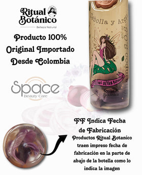 Ritual Botanico size comparison in hand illustrating product volume