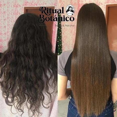 Ritual Botanico keratin texture on hair strand improving smoothness