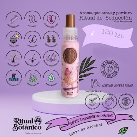 Ritual Botanico thermo protector spray bottle protecting hair from heat