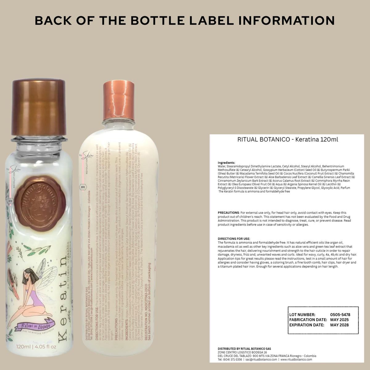 Ritual Botánico tube close-up with ingredient list visible, highlights natural oils benefit