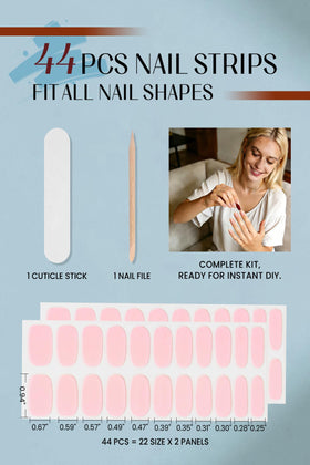 RIVÉHOM laid-out 44pcs sizes showing selection for perfect fit