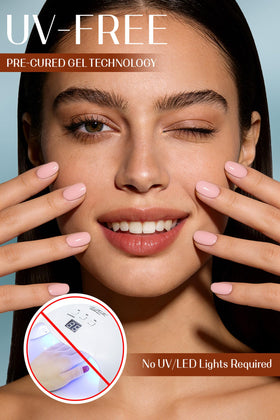 RIVÉHOM close-up texture of strip glossy finish for salon look
