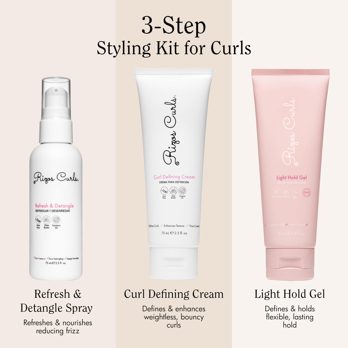 Rizos Curls curl defining cream texture close-up for smooth hydration