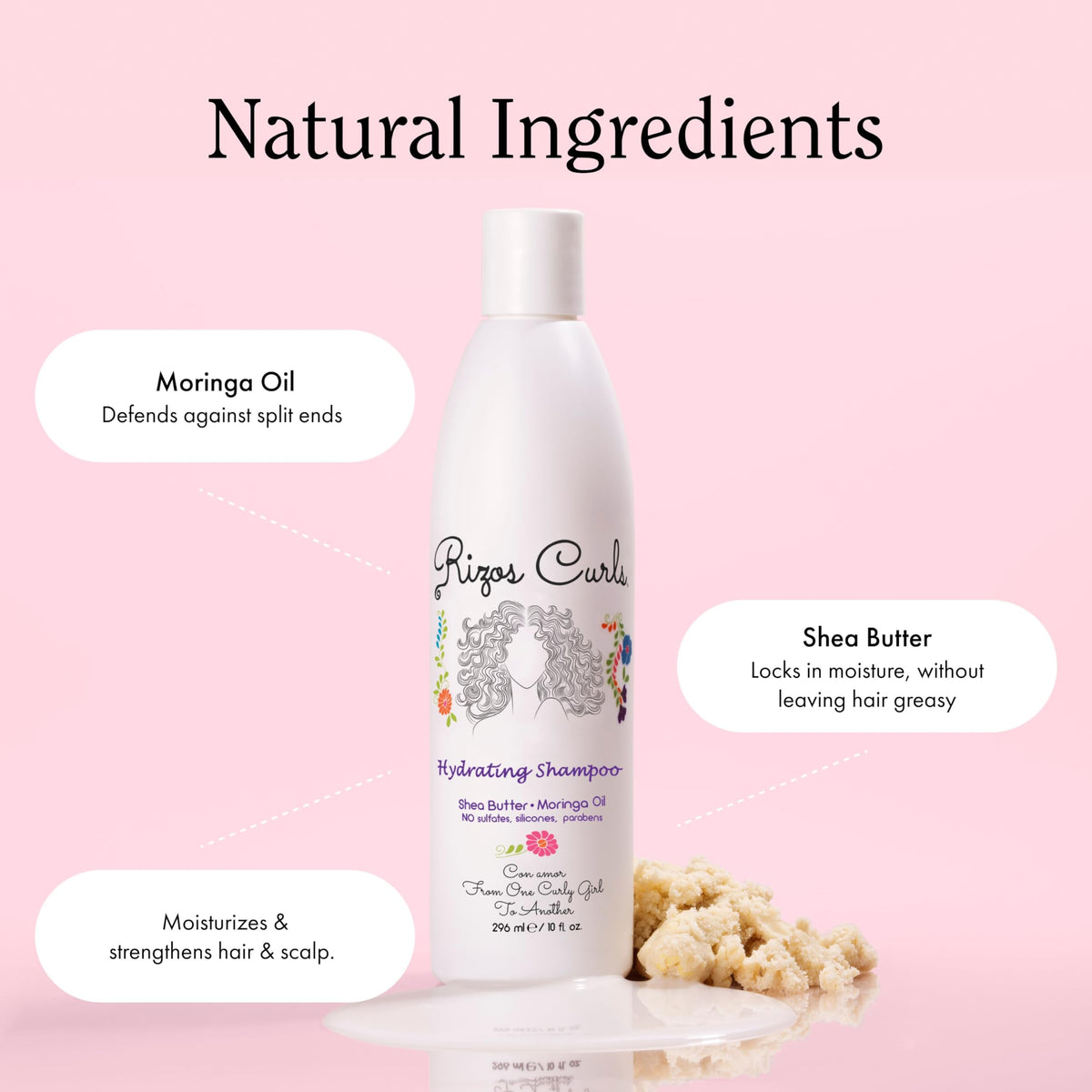 Rizos Curls deep conditioner jar open showing rich creamy texture