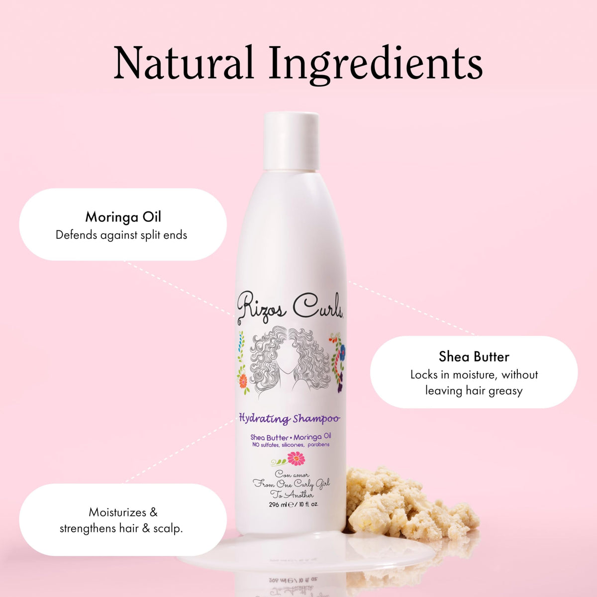 Rizos Curls deep conditioner open jar showing creamy hydrating texture
